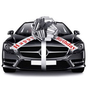 Wholesale 30 Inch Magnetic White <strong>Car</strong> <strong>Bow</strong> <strong>for</strong> <strong>Wedding</strong> - Product Image 4