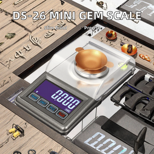 Báscula Electrónica de Bolsillo Veidt DS-26 Mini Carat, USB, Capacidad de 0.001g-20g, Pantalla LCD con Retroiluminación Blanca para Pesar Gemas, DS-26 0.001g - Product Image 4