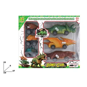 Ensemble de jouets en métal moulé sous pression Dino Car, 6 pièces, véhicules dinosaures pour enfants de 3 ans et plus - Product Image 2