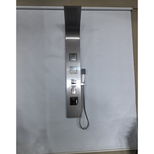 Stainless Steel Thermostatic Shower Set Wall <b>Mounted</b> Rain Shower Head Ceramic Valve Core Rectangle Shape - Product Image 1