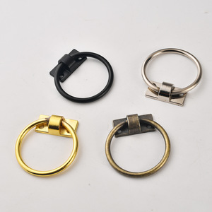 European Style Round Cabinet Handles Zinc Alloy Antique Bronze Black <b>Gold</b> Silver <b>Drawer</b> Door Hardware Ring <b>Pulls</b> - Product Image 4