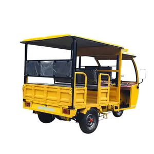 OEM COC New60v 72v 3000w Passenger Electric Motor Tricycle Auto Rickshaw Tuk Tuk with Solar Panel