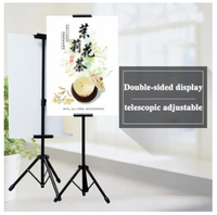 Publicité chevalets réglables support noir T bruant affichage affiche support métal Triangle base affiches tableau supports