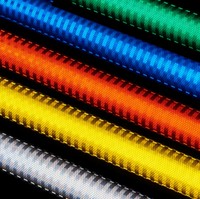 Tongming TM1700 Film réfléchissant prismatique de qualité ingénieur de haute qualité Bande de sécurité réfléchissante PMMA Surface diamant