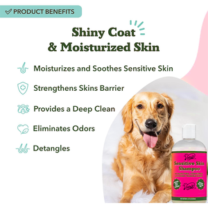 Natural Dog Company Luxury Oatmeal Dog Shampoo-Alivio de la <span class=keywords><strong>caspa</strong></span> y La lamer para pieles sensibles y cachorros 200mL - Product Image 2