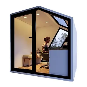 Casa escritório cabina escritório casa camadas de escritório do jardim kits de construção pods para trabalhar em casa