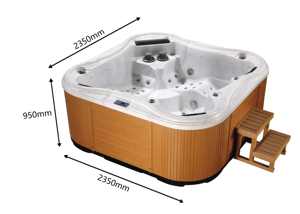 Usine de chine, bain à remous extérieur Spa avec jacuzzi Spa <span class=keywords><strong>pompe</strong></span> à <span class=keywords><strong>chaleur</strong></span> 5 personnes Spa extérieur système de Jet jacuzzi - Product Image 2