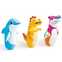 Prix de gros Jouets gonflables Tigre Dauphin Dinosaure Gobelet Enfants Sac de boxe Jouets de loisirs