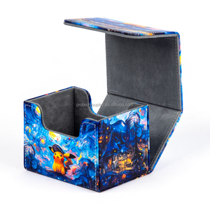 Hộp boong cho Pokemon thẻ tùy chỉnh mô hình sáng tạo PU da chơi thẻ trường hợp ma thuật thu thập 100 + mtg chỉ huy hộp boong - Product Image 3