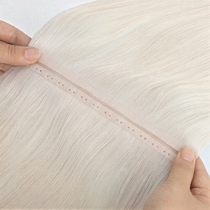Raw Virgin European Hair Extensions Remy Invisible XO Double Weft Butterfly PU Hole Double Drawn Ends Raw Virgin Human Russia - Product Image 2