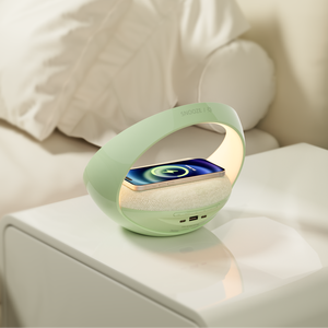 Kuangxiang Tốt Nhất Người Bán Thiết Bị Điện Tử Tiện Ích Trong 2025 Mặt Trời Mọc Đồng Hồ Báo Thức Không Dây Sạc Loa Với Đèn Và Âm Thanh Tự Nhiên - Product Image 4