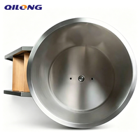 Baignoire de récupération de glace QILONG personnalisée en acier inoxydable 304 moderne pour usage extérieur, compatible avec le refroidisseur d'eau
