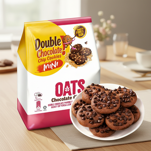 ตัวเลือกสูตรหลากหลาย รับผ<span class=keywords><strong>ลิ</strong></span>ตแบบ OEM ขายส่ง คุกกี้ช็อกโกแลตชิปแบบอเมริกันตามสั่ง ผู้ผ<span class=keywords><strong>ลิ</strong></span>ตบิสกิตคุกกี้ช็อกโกแลต - Product Image 1