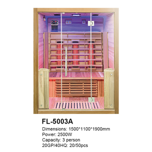 Sauna casera para <span class=keywords><strong>2</strong></span> personas infrarroja de luz roja de calor seco interior - Product Image 5