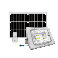 Lámpara Solar de Jardín, Farola Solar con Panel Solar Mono de 5v/20w, Reflector Solar