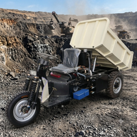 Meilleure vente au Pérou : Mini-dumper diesel 1,5 tonne 18 CV, camion-benne hydraulique à 3 roues pour l'exploitation minière