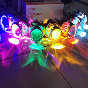 RGB LED <span class=keywords><strong>DEVIL</strong></span> Eye กับผู้ถือสำหรับ3.0นิ้ว Bi-LED โปรเจคเตอร์เลนส์ APP ควบคุมแสงสีมายากลชุด - Product Image 2