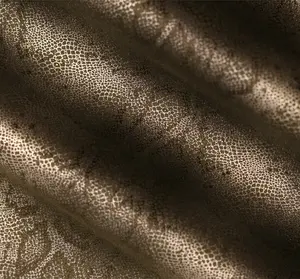 Tela de gamuza para ropa, tejido de microfibra con estampado de lámina, piel de serpiente, tejido reciclado