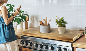 Grande Tavola Multifunzionale in Legno per Noodle con Manici per Piano Cottura Elettrico, Resistente e Facile da Pulire, Spessore 5cm - Product Image 5