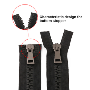 Cremallera <span class=keywords><strong>Riri</strong></span> 2 voies de haute qualité # 8 Fermetures éclair en plastique pour vêtements, marque européenne - Product Image 3