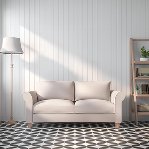 1x6x8 Panneau de livraison Radiata Pin Cedar Panneau mural apprêté <span class=keywords><strong>blanc</strong></span> Nickel Gap Panneaux muraux en bois préfinis <span class=keywords><strong>Planche</strong></span> murale Shiplap - Product Image 2