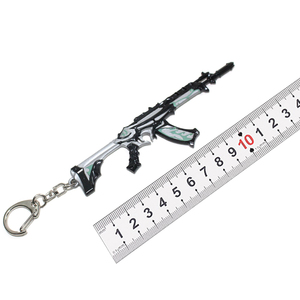 Diseño libre 12cm Valorants <span class=keywords><strong>Reaver</strong></span> <span class=keywords><strong>Vandal</strong></span> Cosplay Metal aleación de zinc juego modelo pistola forma llavero - Product Image 3