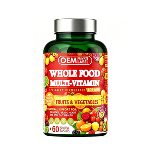Suplemento Dietético de Marca Privada, Cápsulas Multivitamínicas de Frutas y Verduras con Vitaminas y Minerales que Favorecen la Salud Intestinal - Product Image 1