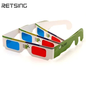 2024 Wholesale custom paper anaglyph 3d glasses