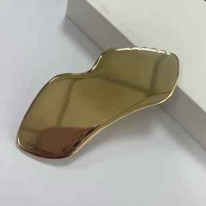 Strumento Gua Sha in Acciaio Inox 304 di Alta Qualità con Logo Personalizzato, Forma ad Ala, Placcato Oro Rosa o Nero per Massaggio Viso e Corpo - Product Image 4