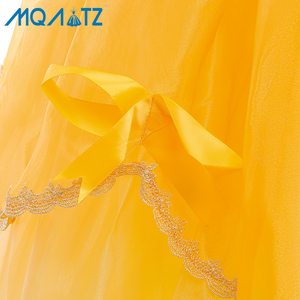 Vestito <span class=keywords><strong>da</strong></span> Principessa Giallo per <span class=keywords><strong>Bambine</strong></span>, Costume Floreale per Feste di Compleanno, Ispirato a <span class=keywords><strong>Film</strong></span> e Serie TV - Product Image 6