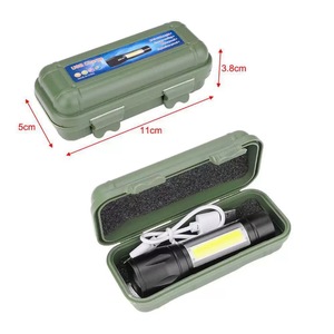 Flashlight <b>Led</b> <b>Rechargeable</b> Battery Zoomable Dimmer Outdoor Aluminum Alloy Mini Portable <b>Torch</b> - Product Image 2