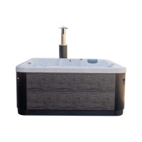 Bain à remous extérieur autoportant à chauffage bois avec 2 méthodes de chauffage, spa de massage confortable, modèle JW-2241