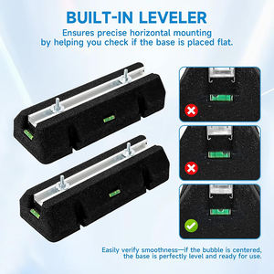 Ensemble de montage de base d'amortissement de <span class=keywords><strong>pied</strong></span> Fix-It en caoutchouc Bigfoot d'usine pour pièces de climatiseur <span class=keywords><strong>à</strong></span> usage industriel extérieur - Product Image 5