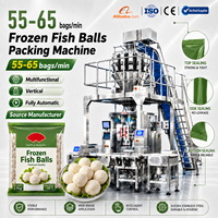 Machine d'emballage verticale multifonctionnelle automatique de pesage et de remplissage pour boulettes de poisson