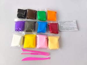 24 couleurs, sans cuisson, super amusantes, pâte à modeler extensible à séchage à l'air, argile douce pour slime DIY - Product Image 3