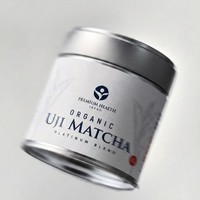 Boîte en métal ronde pour matcha, qualité alimentaire, hermétique, anti-lumière, avec logo personnalisé, coffret cadeau, emballage OEM, vente en gros