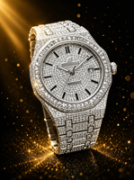 Montre mécanique pour homme en moissanite VVS, style Hip Hop, saphir lumineux, étanche 50M, passe le test du diamant, APS