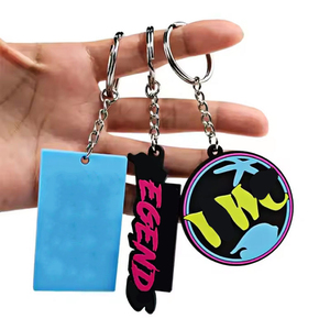 Portachiavi in PVC Morbido Personalizzato, Portachiavi in Gomma 3D, Portachiavi <span class=keywords><strong>Anime</strong></span> con <span class=keywords><strong>Logo</strong></span> Personalizzato - Product Image 1