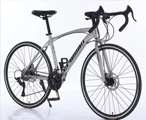 Vélo de <span class=keywords><strong>course</strong></span> sur route unisexe pour adultes, guidon courbé, <span class=keywords><strong>cadre</strong></span> en acier à haute teneur en carbone, freins à disque doubles, fourche à suspension, 21-30 vitesses, capacité de charge de 150 kg - Product Image 6