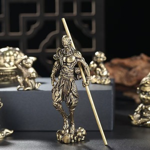 Trofeo de Escritorio Antiguo de Cobre con Diseño de Mono del Zodiaco, Mitología Negra de Wukong, Fuego Infernal, <span class=keywords><strong>Buda</strong></span> Victorioso - Product Image 2