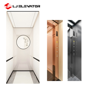 Kapalı 3 kat 2 seviyeleri cam paslanmaz çelik mil dışında asansör ticari Modern güvenli küçük boyutlu asansör - Product Image 2