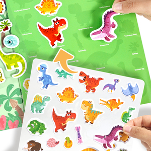 <span class=keywords><strong>Livre</strong></span> d'activités autocollantes portable de voyage, <span class=keywords><strong>livre</strong></span> d'autocollants à bulles pliable pour enfants, <span class=keywords><strong>livre</strong></span> de scènes autocollantes 3D réutilisable pour les tout-petits - Product Image 6