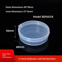 Boîte d'emballage transparente en plastique PP, épaisseur 1,2 mm, pour cadeaux, artisanat, rangement, accessoires de quincaillerie personnalisables, directement de l'usine