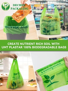 Biodegradable Shopping Bag for Supermarket with Custom Logo