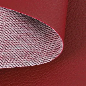 High Quality Custom Pvc Lychee Grain Leather Jacquard Faux Leather Fabric For Upholstery Car