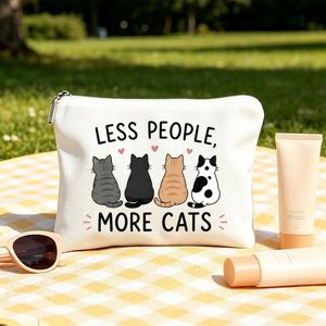 Bolsa de Regalo para Mujer, Bolsa de Cosméticos con Diseño de Gatos, Regalos Ideales para Mamá, Hijas y Amigas, Perfecta para Viajes y Cumpleaños - Product Image 1