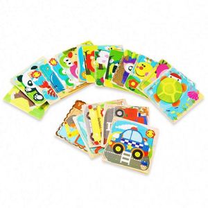 Nuevo Juguete Educativo de Madera para Niños, Rompecabezas de Animales, Estilo de Dibujos Animados, Juego de Rompecabezas 3D, 8-13 Años, Caja de Colores - Product Image 3