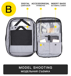 ARCTIC HUNTER Zaino Impermeabile con Cerniera per Laptop da 17 Pollici, 32L Grande Capacità, Cintura con Cuscinetto d'Aria, Unisex, per Viaggi d'Affari e Scuola - Product Image 4