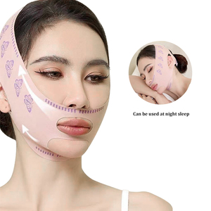 Más vendidos facial Rosa v línea cara doble mentón reductor levantar cinturón cara adelgazamiento vendaje - Product Image 2