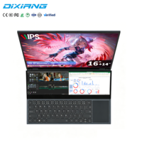 Portátil de Doble Pantalla Intel Core I7 9750H de Fabricación China al por Mayor, 16"+14" IPS Táctil, 16GB RAM, 1TB SSD, Notebook Empresarial